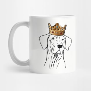 Rhodesian Ridgeback Dog King Queen Wearing Crown Mug